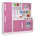 Ver imagem 3 de Cozinha Perfeita Infantil com Fogão Microondas e Geladeira: Rosa
