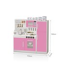 Ver imagem 4 de Cozinha Perfeita Infantil com Fogão Microondas e Geladeira: Rosa