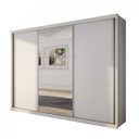 Ver imagem 3 de Guarda-Roupa Casal com Espelho 3 Portas de Correr Paradizzo Gold
