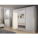 Ver imagem 6 de Guarda-Roupa Casal com Espelho 3 Portas de Correr Paradizzo Gold