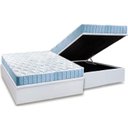 Ver imagem 1 de Cama Box Baú Casal: Colchão Espuma Anjos D20 Querubim + Base CRC Courano White(138x188)