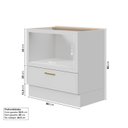 Ver imagem 5 de Balcão Planejado com Nicho para Forno sem Tampo Marselha CabeCasa MadeiraOriginals Branco