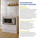 Ver mais imagens de Balcão Planejado com Nicho para Forno sem Tampo Marselha CabeCasa MadeiraOriginals Branco