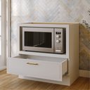 Ver imagem 3 de Balcão Planejado com Nicho para Forno sem Tampo Marselha CabeCasa MadeiraOriginals Branco