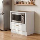 Ver imagem 1 de Balcão Planejado com Nicho para Forno sem Tampo Marselha CabeCasa MadeiraOriginals Branco