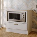 Ver imagem 2 de Balcão Planejado com Nicho para Forno sem Tampo Marselha CabeCasa MadeiraOriginals Branco