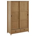 Ver imagem 2 de Guarda Roupa Solteiro 133cm 2 Portas Deslizantes Lazio Freijó F07 - Mpozenato