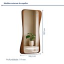 Ver imagem 3 de Espelho Moldurado MDF Cinamomo Encanto