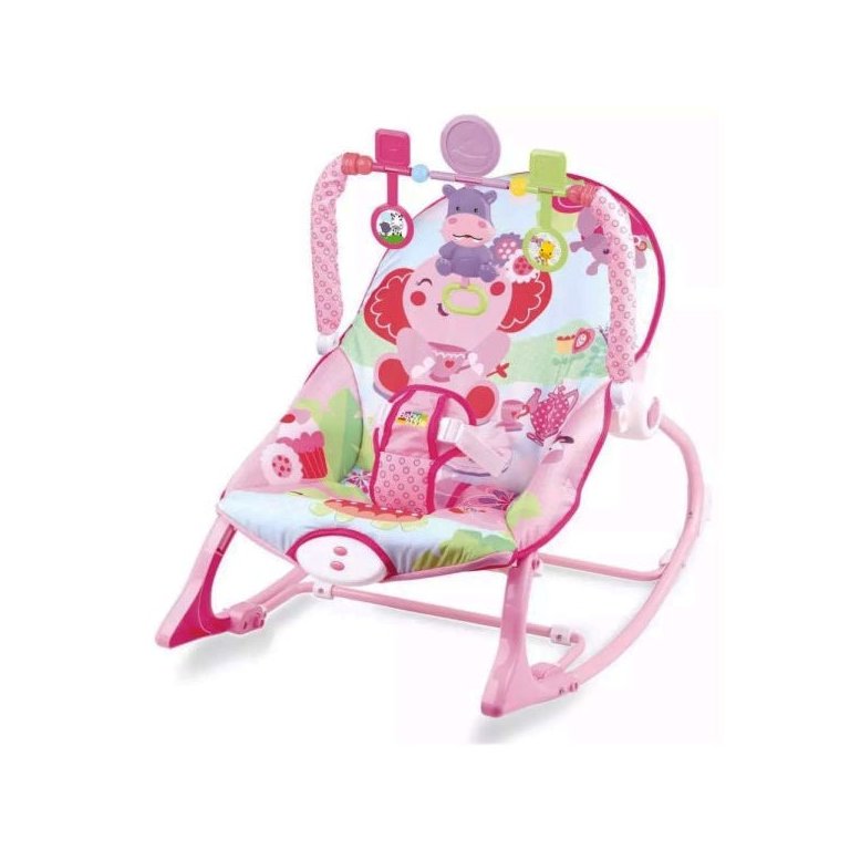 Cadeira Descanso Bebê Baby Style Vibratória Musical Elefante