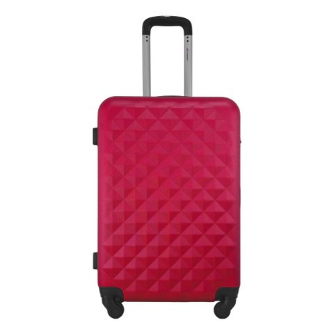 Mala de Viagem Tamanho Média 23kg Rodas 360 - Gladiador Diamond D1m: Cereja