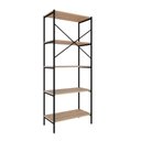 Ver imagem 6 de Estante C/05 Prateleiras 152x60x33cm Tub Tueh1565 Lâmina Mel - Est.preta Lâmina Mel / Est.preta