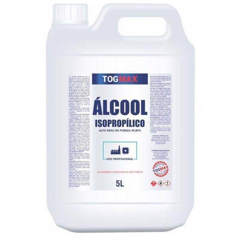 Álcool Isopropílico 99,80% Alto Grau de Limpeza 5l Togmax