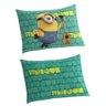 JOGO DE CAMA 2 PÇ- FRONHA ESTAMPADA+LENÇOL ELÁSTICO LISO BASIC - Minions - 2