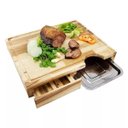 Ver imagem 1 de Tabua De Churrasco Com Gaveta E Bandeja 36,5x 43cm