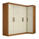 Ver imagem 1 de Quarto Modulado de Canto Madrid com 5 Portas e 2 Gavetas Maxel