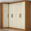 Ver imagem 2 de Quarto Modulado de Canto Madrid com 5 Portas e 2 Gavetas Maxel