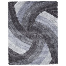 Tapete Shaggy 3d Helice Cor 03 Prata 1 - 1