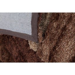 Tapete Quarto Sala Peludo Felpudo Degrade Marrom 2x2 - 3