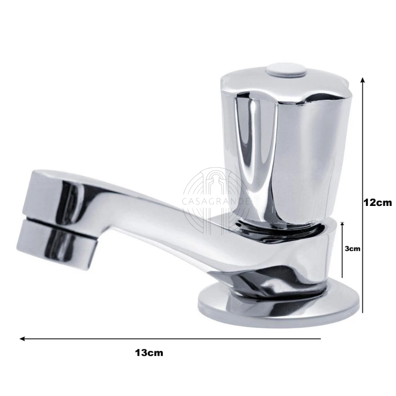 Torneira Lavatório Mesa Bancada 1194 C50 Pop Casagrande Mundial - 6