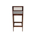 Ver imagem 6 de Kit 6 Banquetas Madeira Imbuia com Linho Cinza para Cozinha com Encosto Palha Indiana