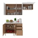 Ver imagem 4 de Cozinha Compacta 3 Peças com Armários e Balcão com Tampo Multimóveis CR20449