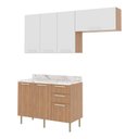 Ver imagem 2 de Cozinha Compacta 3 Peças com Armários e Balcão com Tampo Multimóveis CR20449