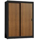 Ver imagem 3 de Guarda-roupa Solteiro Madesa Dallas 2 Portas de Correr 2 Gavetas - Preto/rustic