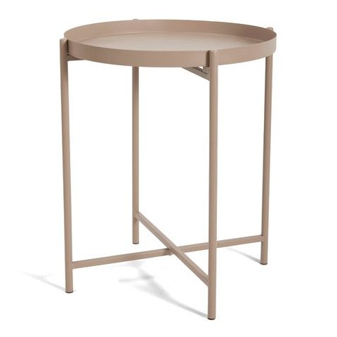 Mesa de Apoio em Metal Bege Escuro 43cm 17610 Mart