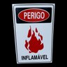Kit Combo 10 Placa de Sinalização Perigo Inflamavel 20 X 30 - 3