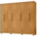 Ver imagem 1 de Guarda Roupa Casal Fortaleza 8 Portas 4 Gavetas Carvalho Americano - Incorplac