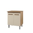 Ver imagem 2 de Balcão Multiuso 2 Portas Serena 70cm - Savana/off White Móblis