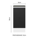 Ver imagem 3 de Balcão Armário de Cozinha 100% MDF 35 cm 1 Porta Branco Preto Acordes Madesa