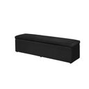 Ver imagem 1 de Calçadeira Baú 120 cm Suede Preto