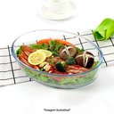 Ver imagem 5 de Jogo de Travessas Ovais em Vidro para Servir 3 Peças (1,5l+2l+3l)