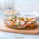 Ver imagem 6 de Jogo de Travessas Ovais em Vidro para Servir 3 Peças (1,5l+2l+3l)