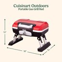 Ver imagem 2 de Cuisinart Churrasqueira Portátil a Gás Petit Gourmet 5500 Btu (vermelha)