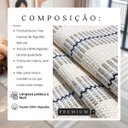 Ver imagem 6 de Tapete para Sala Quarto 2,00 X 2,50m Artesanal Cru Listrado Bege Rústico Antiderrapante