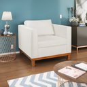 Ver imagem 2 de Kit 2 Poltronas Decorativa Europa Bouclé Branco - Amarena Móveis