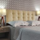 Ver imagem 2 de Cabeceira de Cama Estofada Botonê Viena Essencial Linho Rbl:queen Painel/bege
