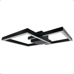 Plafon Sobrepor Case Led 40w 3000k Bivolt Preto - 3