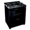 Fogão Brastemp 5 Bocas Preto com Mesa de Vidro e Turbo Chama - Bfs5Vce - 4