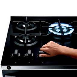 Fogão Brastemp 5 Bocas Preto com Mesa de Vidro e Turbo Chama - Bfs5Vce - 9