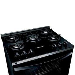 Fogão Brastemp 5 Bocas Preto com Mesa de Vidro e Turbo Chama - Bfs5Vce - 6