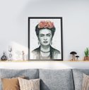 Ver imagem 1 de Quadro Decorativo Moldura Preta 30x40cm Frida