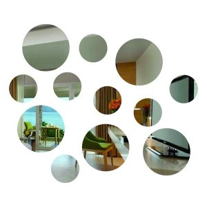 Espelho Decorativo Kit 12 Peças Redondas Pequeno