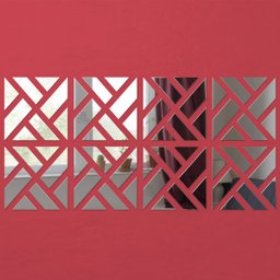 Espelho Decorativo Grande 1,60x0,80M Abstrato Quarto Sala - 6