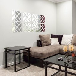 Espelho Decorativo Grande 1,60x0,80M Abstrato Quarto Sala - 3
