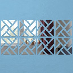 Espelho Decorativo Grande 1,60x0,80M Abstrato Quarto Sala - 4