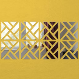 Espelho Decorativo Grande 1,60x0,80M Abstrato Quarto Sala - 8