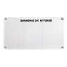 Quadro de avisos gestão à vista 3 displays A4 Branco - 1